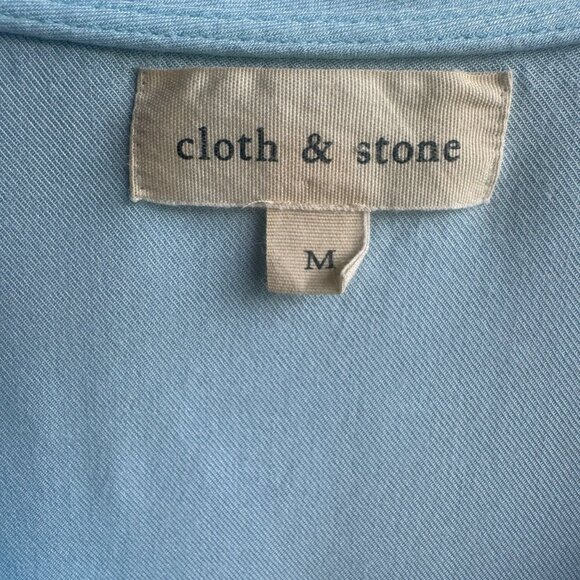 Cloth & Stone Short Sleeve V-Neck Hi-Low T-Shirt Women's Size M - Picture 4 of 8